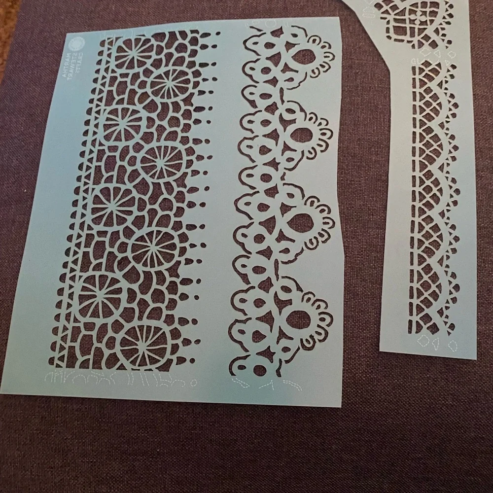 Martha Stewart lace design stencils